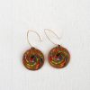 Colorful stained glass earrings