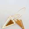 Cosmic triangle earrings