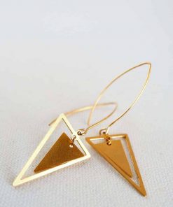 Cosmic triangle earrings