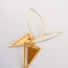 Cosmic triangle earrings