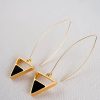 Golden Cosmic Horizon Earrings