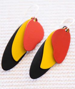 Colorful waves earrings