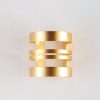 Wide striped gilt bracelet