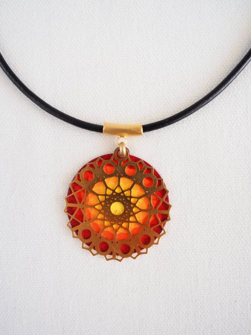 Plexus mandala necklace