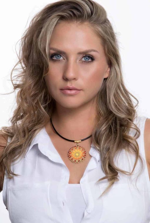 Plexus mandala necklace