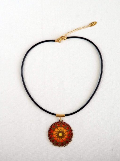 Plexus mandala necklace