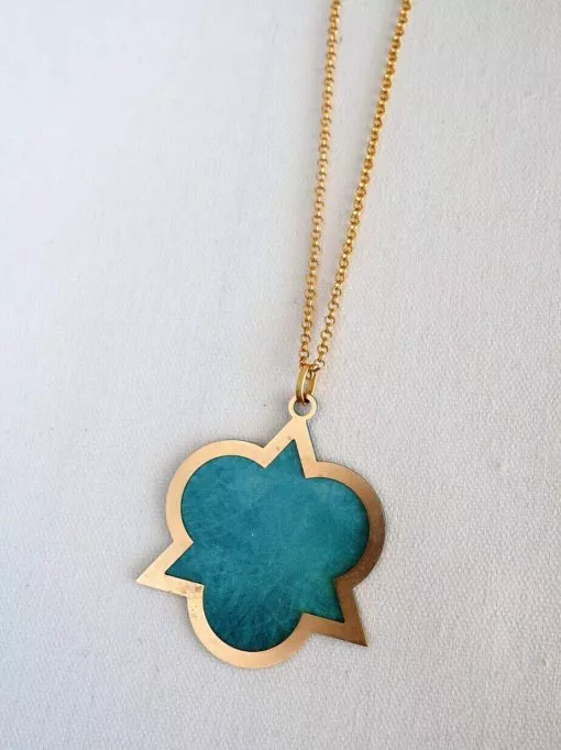 Cosmic turquoise necklace