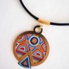 Large cosmic mandala necklace