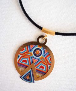 Large cosmic mandala necklace