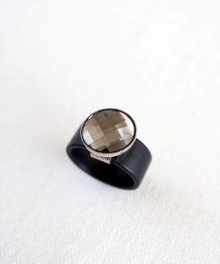 Gray urban silicon ring