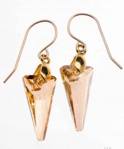 Golden Pyramid Earrings