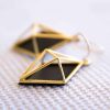 Gold Cosmic Rhombus Earrings