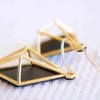 Gold Cosmic Rhombus Earrings