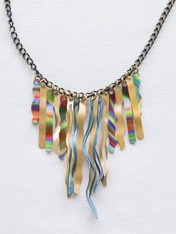 A colorful golden stalactite chain