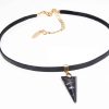 Pyramid Black Diamond Collar Necklace