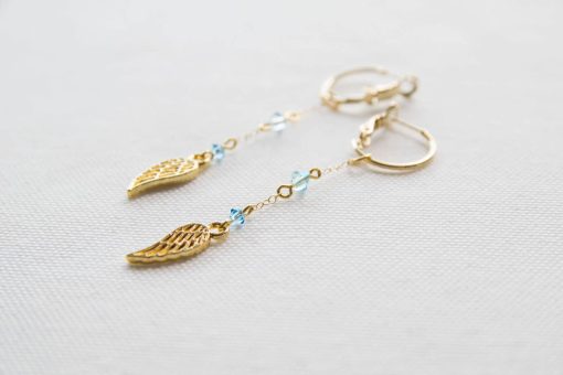 Angel wings earrings