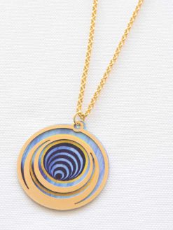 Turquoise spiral charm chain