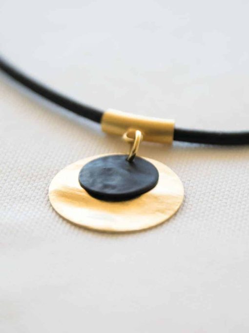 necklace "Julia" black gold