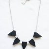 Black silver phantom necklace