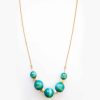 Green touch wood necklace