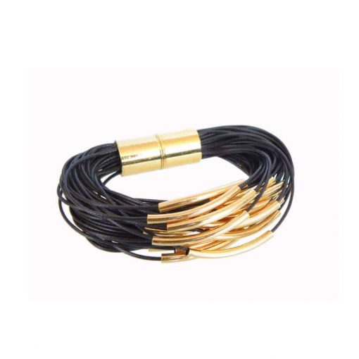 Black gold magnet bracelet