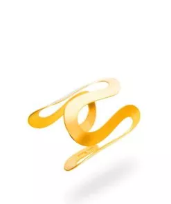 A twisted gold bracelet
