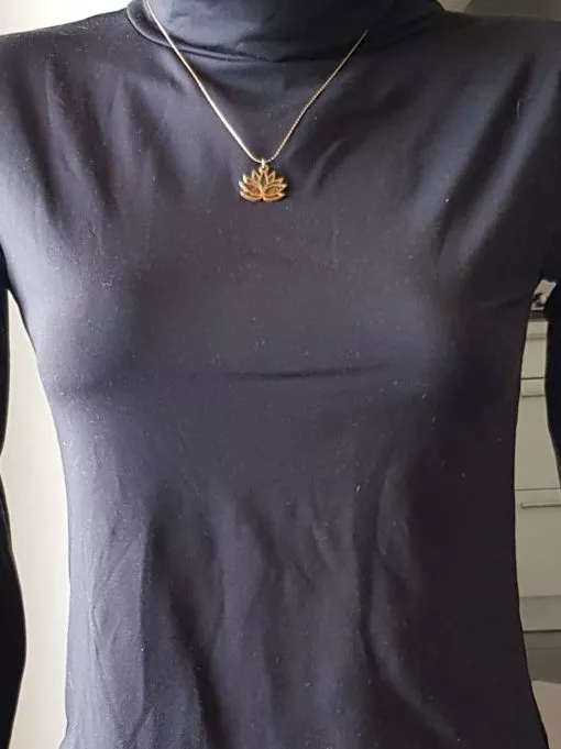 Double-sided pink lotus necklace - Image 2