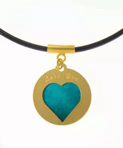 Mandala necklace "magic star" on leather