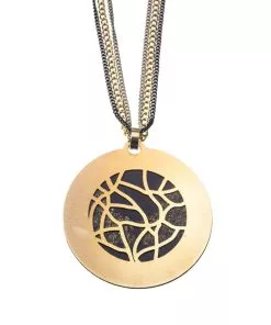 Two-sided 'stained glass' necklace