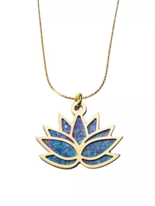 Double-sided pink lotus necklace - Image 4