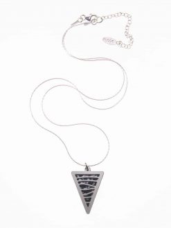 Delicate double-sided silver "HORIZON" chain
