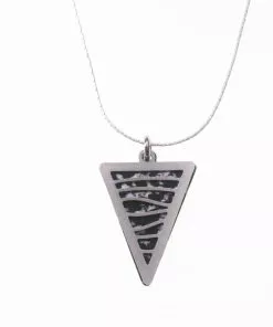 Delicate double-sided silver "HORIZON" chain