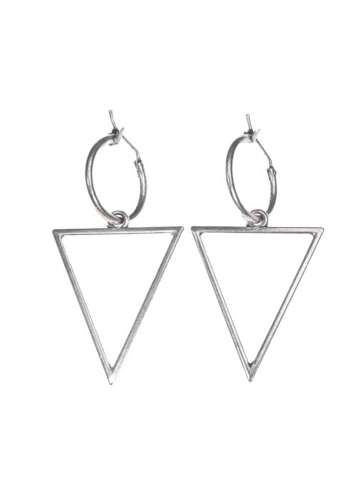 Silver "Classic Triangle" earrings