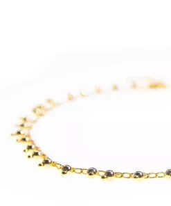 Waterproof Leg Bracelet - Gold Stalactites