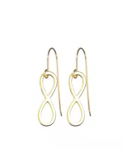 Golden Infinity Earrings
