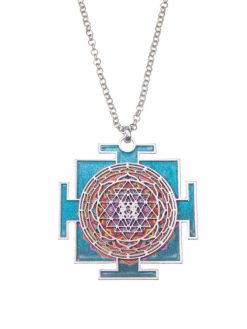 Mandela chain "Sri Yantra" the magical two-sided flower is vaulted