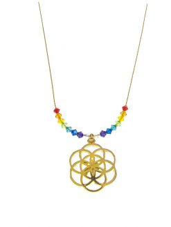 Flower of Life chain and chakras