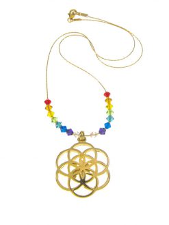Flower of Life chain and chakras