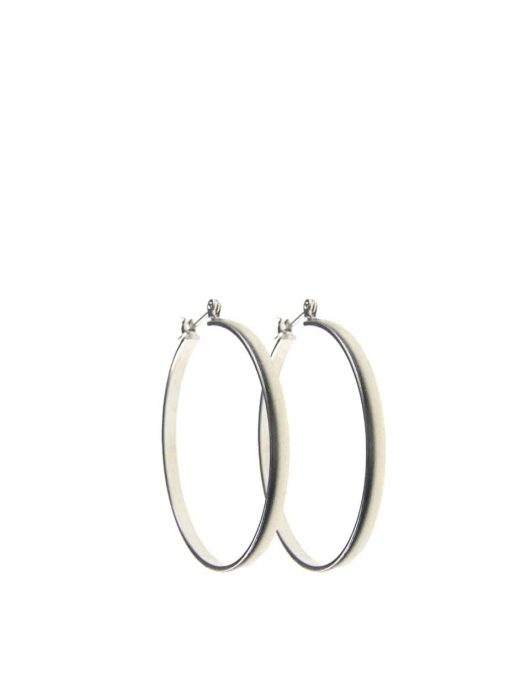 Classic silver hoop earrings