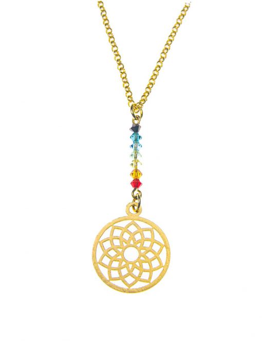 The crown mandala chain and the colors of the chakras