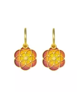 Two sided "flower of life"  earrings