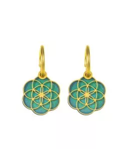 Two sided "flower of life"  earrings