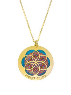 Bilateral "Flower of Life" necklace