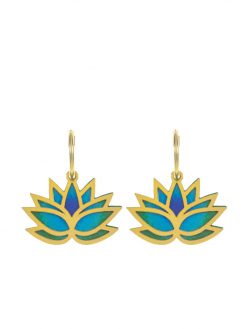 Bilateral sea lotus earrings